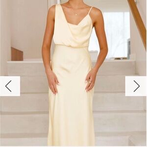 Chic Light Yellow Dress